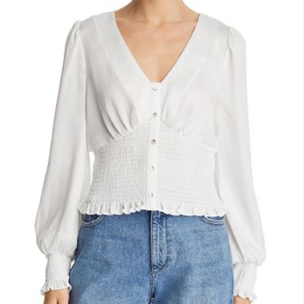 Lucy Paris White Top, Size Small